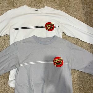 Mens small Santa Cruz long sleeve shirts